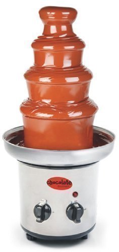Schokoladenfontäne aus Edelstahl, elektrisch, für 900gr. Schokolade, Tisch-Schokobrunnen